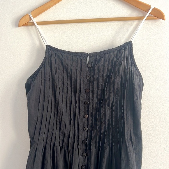 Free People Tate Tunic Black Mini Dress Open Back Lace Up NWOT - Picture 7 of 15